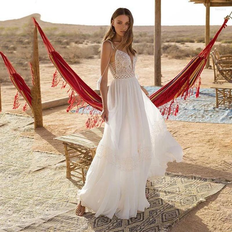 Wedding Dress White Ivory Dresses Boho 2022 Chiffon Lace Sheer V Neck Long A Line Illusion Bridal Gown Backless Sexy Beach Bride
Wedding Dress White Ivory Dresses Boho 2022 Chiffon Lace Sheer V Neck Long A Line Illusion Bridal Gown Backless Sexy Beach Bride