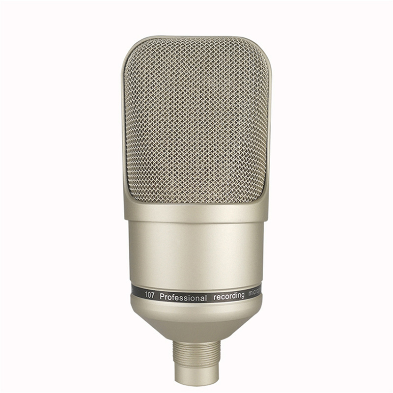Microphones 107 Microphone Condenser Professional Microphone Kit with Free Shock Mount Mic For Gaming Recording Singing Podcast Living 221115