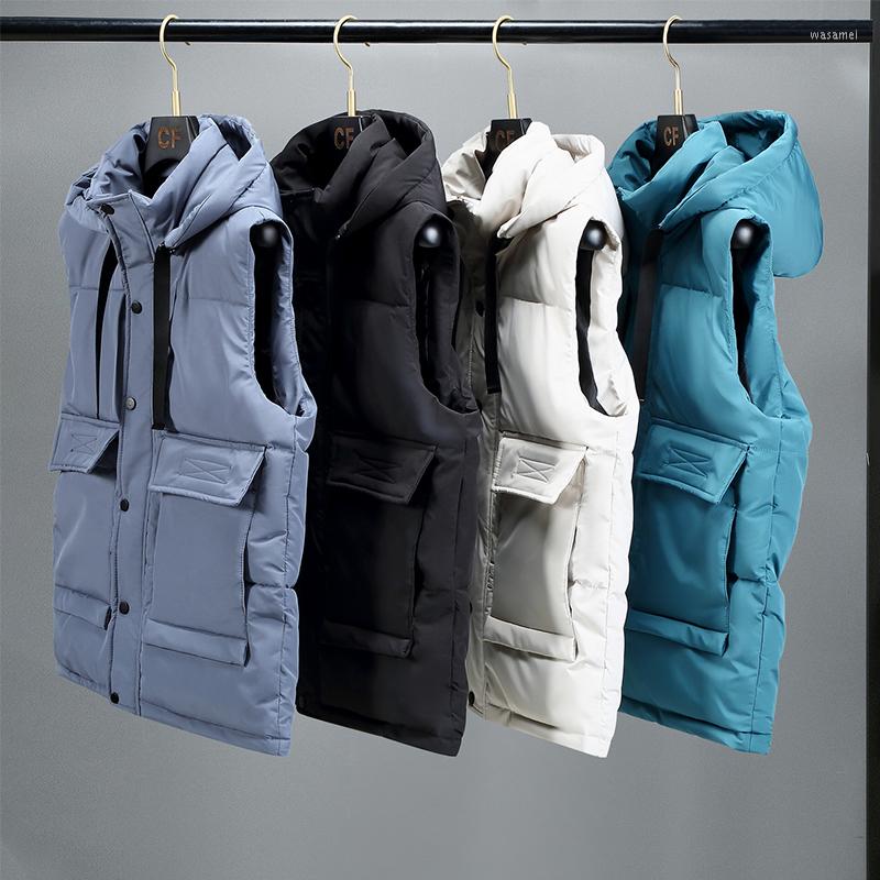Men's Vests Winter Warm Men Cotton Padded Vest Jacket Sleeveless Button Thick Waistcoat Male Casual Parkas Coat Clothes, White
Men's Vests Winter Warm Men Cotton Padded Vest Jacket Sleeveless Button Thick Waistcoat Male Casual Parkas Coat Clothes, White