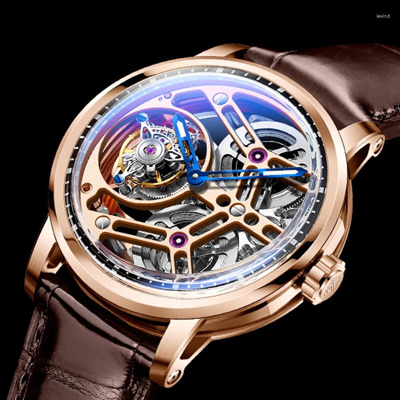Wristwatches Skeleton Tourbillon Watch Men Luxury HAOFA Mechanical Male Brand Famous 9 O'clock Movement 1940 Sapphire Waterproof, 1940pzjw
Wristwatches Skeleton Tourbillon Watch Men Luxury HAOFA Mechanical Male Brand Famous 9 O'clock Movement 1940 Sapphire Waterproof, 1940pzjw