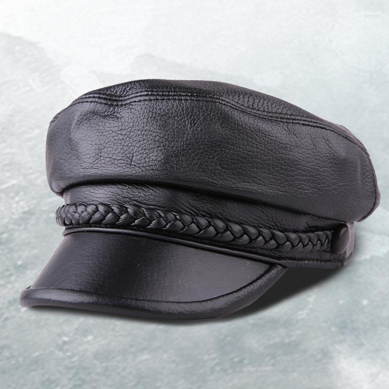 Berets Men's Women's Casual Leather Hat Spring Autumn Winter Goat Cap Male Female Youth Flat Top Fashion Leisure Caps H6975, Black
Berets Men's Women's Casual Leather Hat Spring Autumn Winter Goat Cap Male Female Youth Flat Top Fashion Leisure Caps H6975, Black