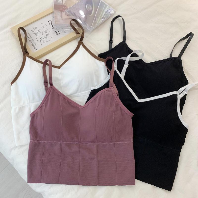 Women's Tanks ITOOLIN 2022 Summer Women Basic Crop Tops Padded Underwear Cottons Ziper, Black
Women's Tanks ITOOLIN 2022 Summer Women Basic Crop Tops Padded Underwear Cottons Ziper, Black