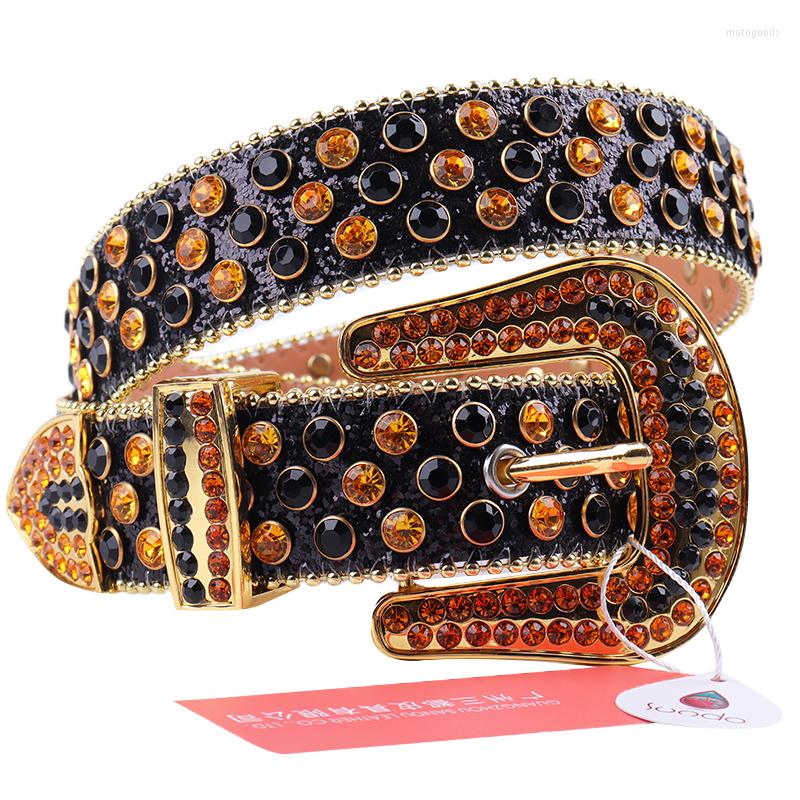 Belts Female Belt Leather Strap Rhinestone Men's Diamond Studded Punk Buckle Designer Jean Waistband, Black
Belts Female Belt Leather Strap Rhinestone Men's Diamond Studded Punk Buckle Designer Jean Waistband, Black