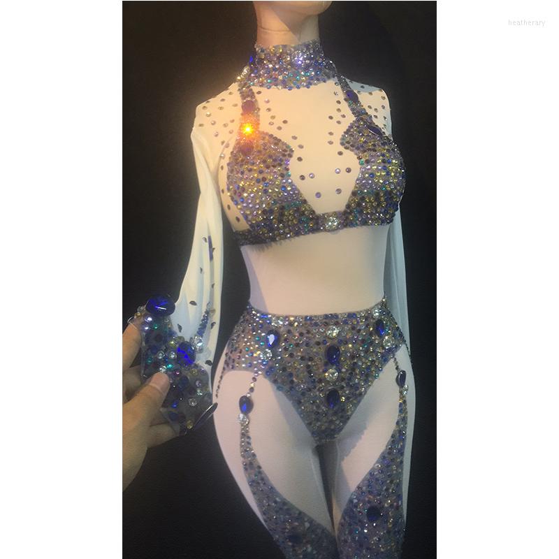 Stage Wear Fashion Colorful Stones Jumpsuit Crystals Mesh Costume Women Performance Dance Net Yarn Bodysuit Nightclub DWY1368, Picture shown
Stage Wear Fashion Colorful Stones Jumpsuit Crystals Mesh Costume Women Performance Dance Net Yarn Bodysuit Nightclub DWY1368, Picture shown