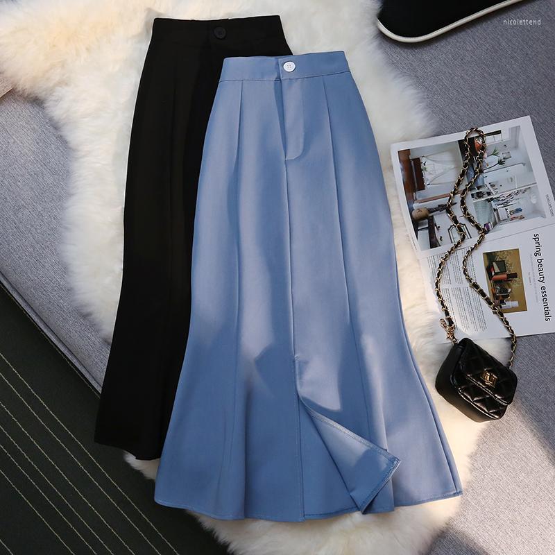 Skirts Faux Denim Half Skirt Female Spring And Summer Fashion Fork Design Sense High Waist Long Section Package Hip Fishtail, Black
Skirts Faux Denim Half Skirt Female Spring And Summer Fashion Fork Design Sense High Waist Long Section Package Hip Fishtail, Black
