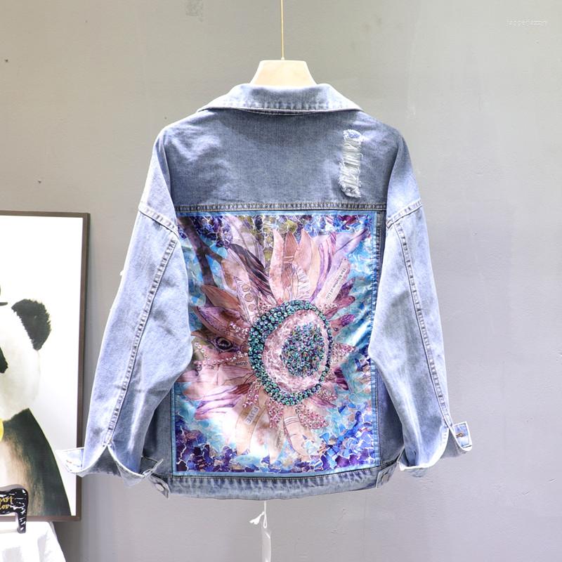 Women's Jackets Denim Jacket Ins Women's Spring 2022 Loose Korean-Style Personality Heavy Industry Ripped BF Jean Coat Student, Blue
Women's Jackets Denim Jacket Ins Women's Spring 2022 Loose Korean-Style Personality Heavy Industry Ripped BF Jean Coat Student, Blue