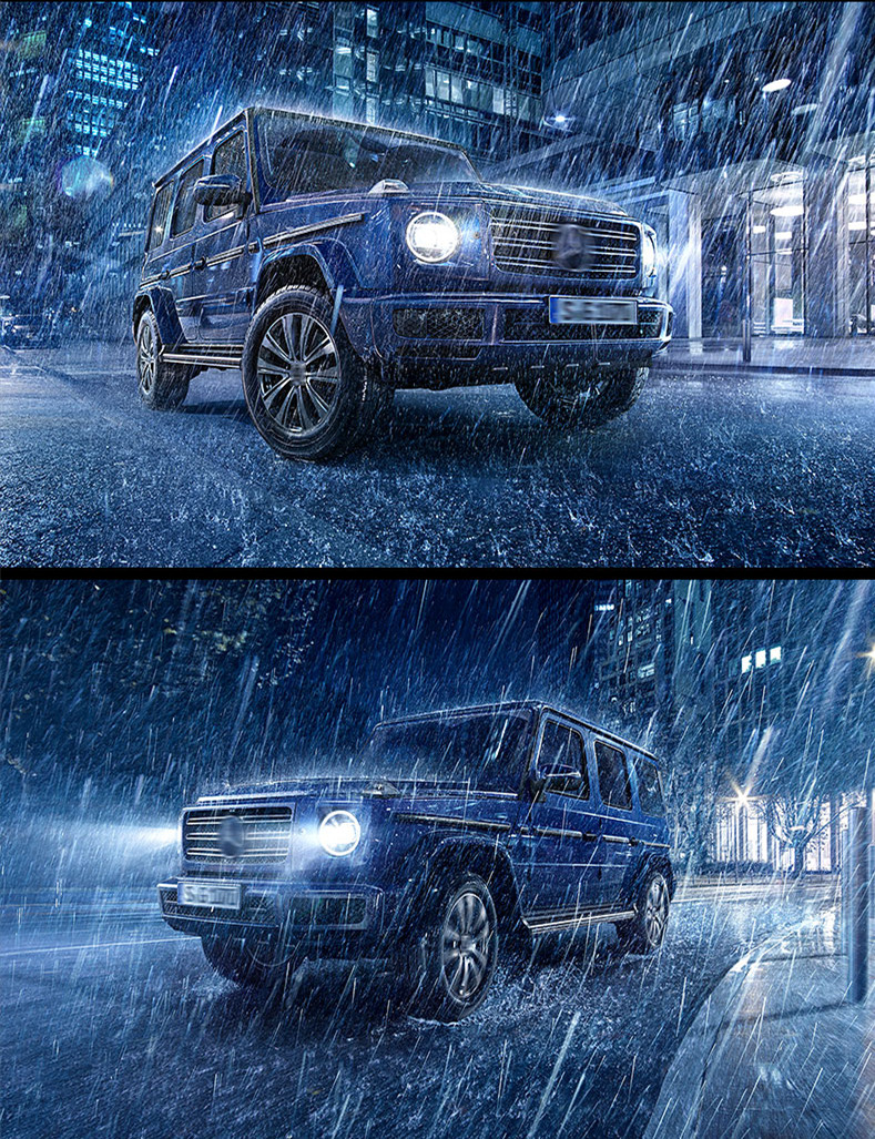 Auto Head Lamp for Benz W463 G500 Headlights G350 G55 G63 20 07-2021 LED Angel Eye Running Lights High Beam Headlight