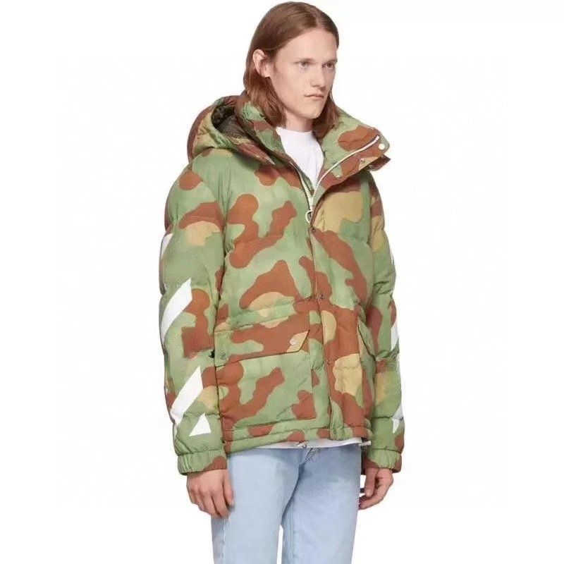 off mens American cotton coat designer jacket fashion camouflage hat removable zipper cardigan men women warm windproof hooded jacket, Army green
off mens American cotton coat designer jacket fashion camouflage hat removable zipper cardigan men women warm windproof hooded jacket, Army green
