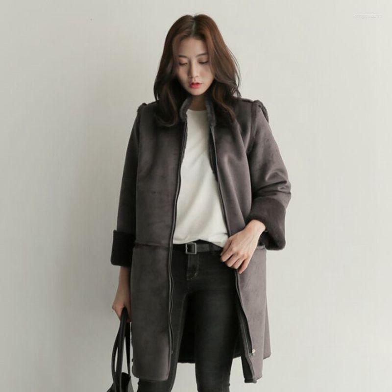 Women's Leather 2022 Winter Women Faux Lamb Wool Thick Warm Coat Horn Button Loose Long Coats Suede Jackets Outerwear A58, Beige
Women's Leather 2022 Winter Women Faux Lamb Wool Thick Warm Coat Horn Button Loose Long Coats Suede Jackets Outerwear A58, Beige