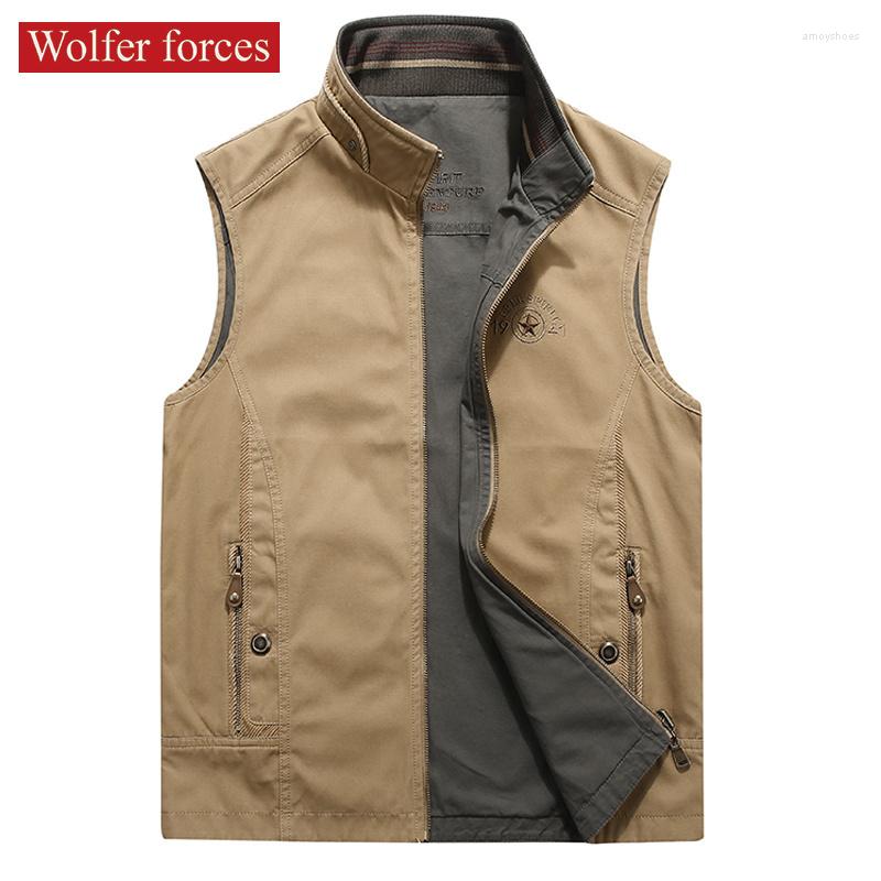 Men's Jackets Style Cotton Vest Middle-aged And Elderly Men's Spring Autumn Outdoor Leisure Sleeveless Jacket Double-sided Wear Loose, Army green
Men's Jackets Style Cotton Vest Middle-aged And Elderly Men's Spring Autumn Outdoor Leisure Sleeveless Jacket Double-sided Wear Loose, Army green