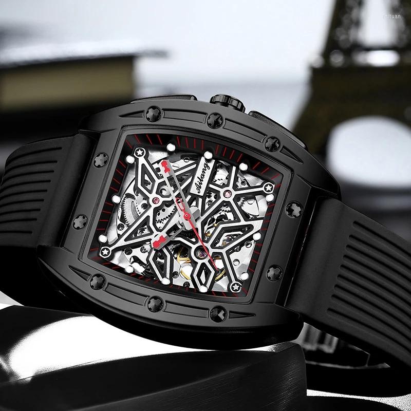 Wristwatches AILANG Black Hollow Large Dial Sports Men's Waterproof Watch Fully Automatic Mechanical Leisure Luminous Luxury 8616A, 01
Wristwatches AILANG Black Hollow Large Dial Sports Men's Waterproof Watch Fully Automatic Mechanical Leisure Luminous Luxury 8616A, 01