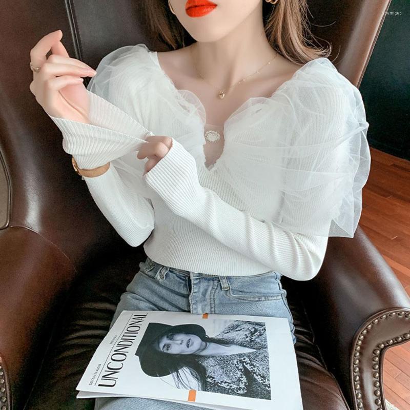 Women' Sweaters Sweater Autumn 2022 Designer Mesh Long-sleeved Slim Knit Bottoming Shirt Top Women, Black
Women' Sweaters Sweater Autumn 2022 Designer Mesh Long-sleeved Slim Knit Bottoming Shirt Top Women, Black
