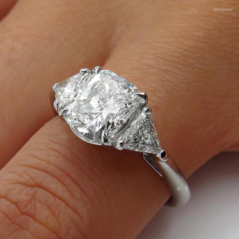 Wedding Rings Trendy Silver Plated Engagement For Women Shine Square Triangle CZ Stone Inlay Fashion Jewelry Party Gift Ring
Wedding Rings Trendy Silver Plated Engagement For Women Shine Square Triangle CZ Stone Inlay Fashion Jewelry Party Gift Ring