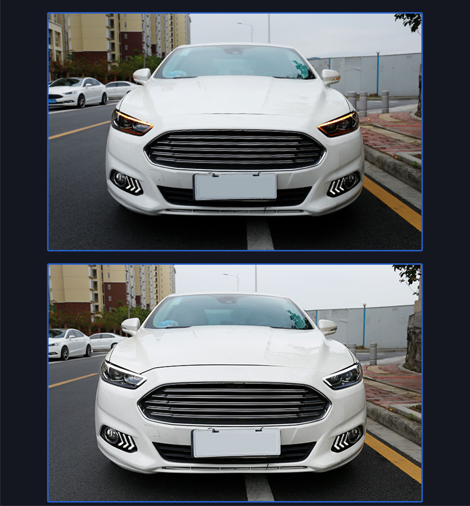 Car Styling Headlights for Ford Fusion Headlight Assembly 20 13-20 19 Mondeo LED Headlight Lens Auto Accessories