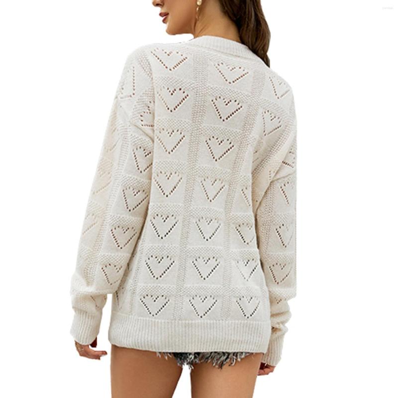 Women' Sweaters Women' V Neck Sweater Long Sleeve Hollowed Out Knitted Pullover Top Autumn/Winter, White
Women' Sweaters Women' V Neck Sweater Long Sleeve Hollowed Out Knitted Pullover Top Autumn/Winter, White