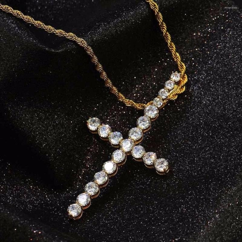 Pendant Necklaces Prong Setting Round CZ Stone Bling Out Long Thin Cross Pendants Men Women Fashion Hip Hop Rapper Jewelry
Pendant Necklaces Prong Setting Round CZ Stone Bling Out Long Thin Cross Pendants Men Women Fashion Hip Hop Rapper Jewelry