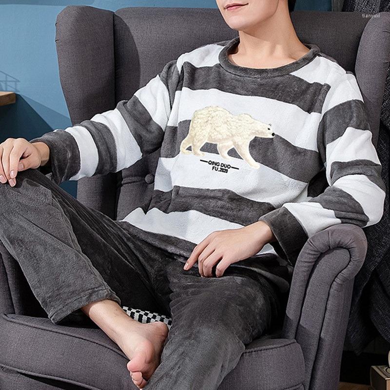 Men's Sleepwear Oeak Winter Thick Warm Flannel Pajama Sets For Men Coral Velvet Cute Cartoon Suit 2022 Homewear Long Sleeve Suits, 3881
Men's Sleepwear Oeak Winter Thick Warm Flannel Pajama Sets For Men Coral Velvet Cute Cartoon Suit 2022 Homewear Long Sleeve Suits, 3881