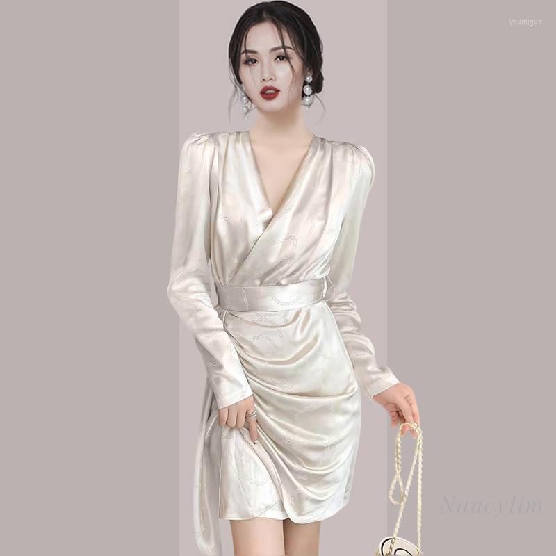 Casual Dresses V Neck Dress For Woman Light Luxury Temperament Sexy Birthday Party Spring Winter Long Sleeve Irregular Vestidos Femme, Picture shown
Casual Dresses V Neck Dress For Woman Light Luxury Temperament Sexy Birthday Party Spring Winter Long Sleeve Irregular Vestidos Femme, Picture shown