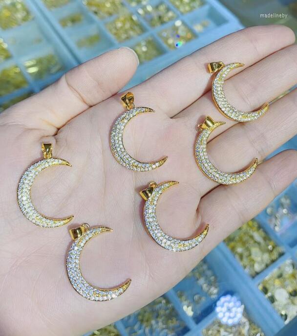 Chains 1pcs Crescent Moon DIY CZ Gold Necklace Pendant Charms For Jewelry Making Accessories Sf3fa
Chains 1pcs Crescent Moon DIY CZ Gold Necklace Pendant Charms For Jewelry Making Accessories Sf3fa