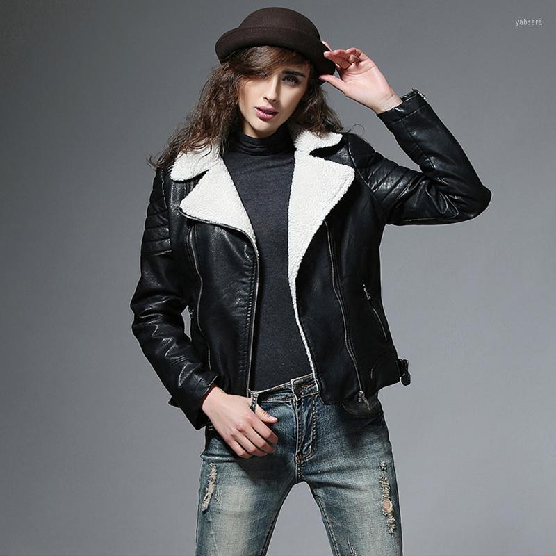 Women's Leather Lady Fashion PU Jackets Classic Black Coats Motorcycle Women High Quality Faux Fur S4760
Women's Leather Lady Fashion PU Jackets Classic Black Coats Motorcycle Women High Quality Faux Fur S4760