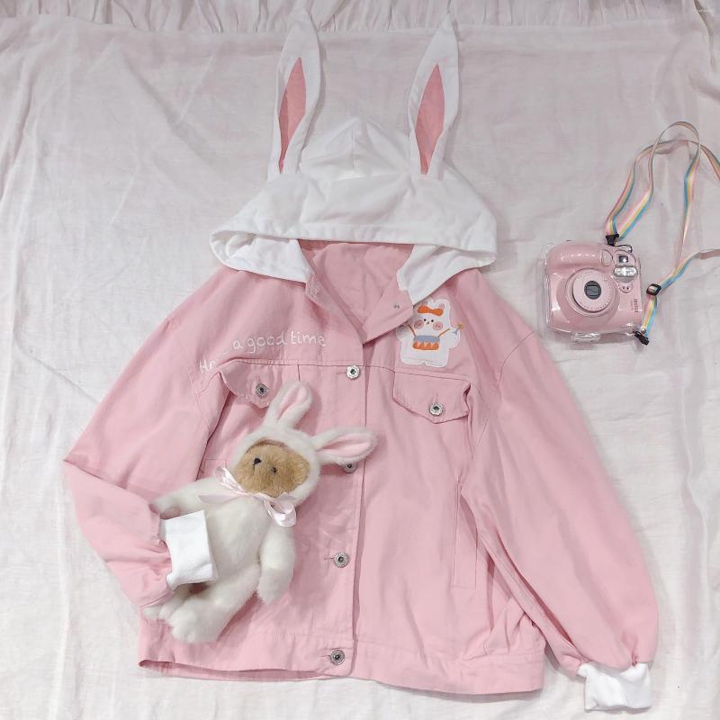 Women's Trench Coats Cute Hoodie For Women Autumn Winter Lovely Embroidery Ear Hooded Coat Japanese Style Long Sleeve Hoodies Female, Pink
Women's Trench Coats Cute Hoodie For Women Autumn Winter Lovely Embroidery Ear Hooded Coat Japanese Style Long Sleeve Hoodies Female, Pink