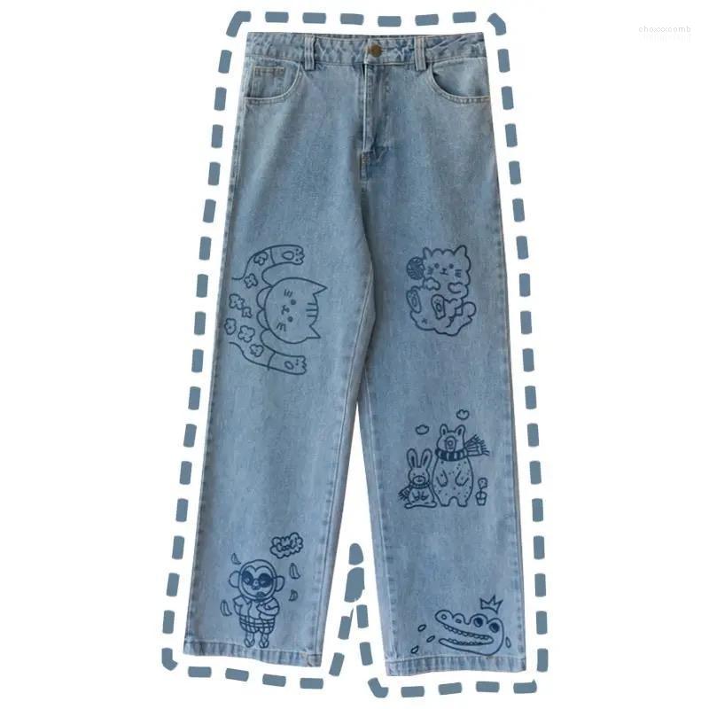 Women's Jeans Women's Japanese Sweet Women Cute Cartoon Print High Waist Korean Fashion Loose Straight Pants Girls Streetwear Casual, Blue
Women's Jeans Women's Japanese Sweet Women Cute Cartoon Print High Waist Korean Fashion Loose Straight Pants Girls Streetwear Casual, Blue