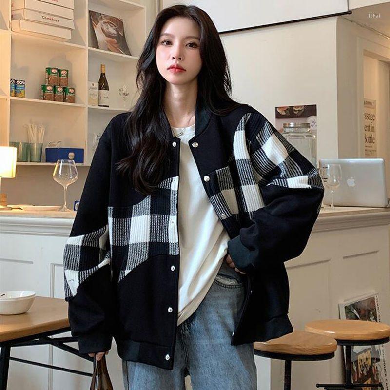 Women' Jackets Deeptown Korean Style Women Baseball Vintage Oversized Streetwear Harajuku Hip Hop Female Coat Fashion Autumn All-match, Black
Women' Jackets Deeptown Korean Style Women Baseball Vintage Oversized Streetwear Harajuku Hip Hop Female Coat Fashion Autumn All-match, Black