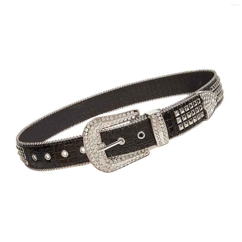 Belts Skinny Women Rhinestone Belt Punk Waist Strap Wide Studded Design For Cowgirl Jean, Black
Belts Skinny Women Rhinestone Belt Punk Waist Strap Wide Studded Design For Cowgirl Jean, Black