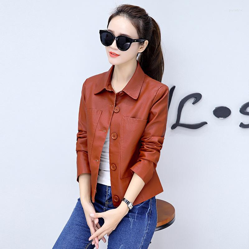 Women's Leather Short Paragraph Women's 2022 Spring And Autumn Korean Loose Wild Jacket Temperament Locomotive Was Thin Clothing, Black
Women's Leather Short Paragraph Women's 2022 Spring And Autumn Korean Loose Wild Jacket Temperament Locomotive Was Thin Clothing, Black