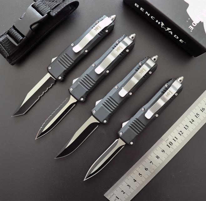 BM C07 HK mini DA Double Action AUTO knives 440 stainless steel blade tactical Pocket knife with nylon sheath and retail box1311270
BM C07 HK mini DA Double Action AUTO knives 440 stainless steel blade tactical Pocket knife with nylon sheath and retail box1311270