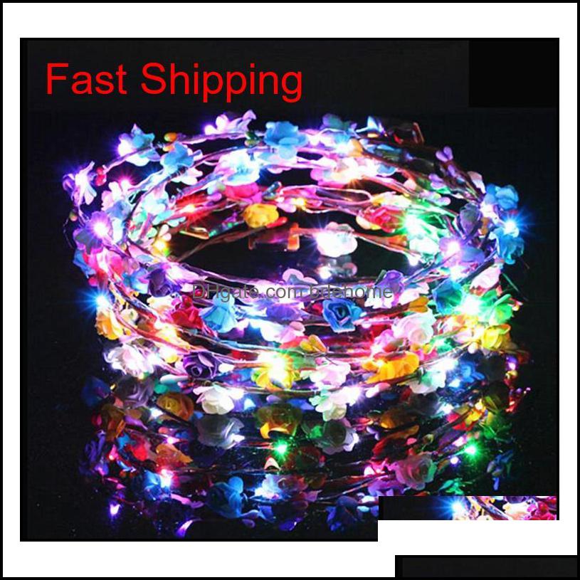 Other Fashion Accessories Flashing Led Hairbands Strings Glow Flower Crown Headbands Light Party Rave Floral Hair Garland Luminous W Otxc1
Other Fashion Accessories Flashing Led Hairbands Strings Glow Flower Crown Headbands Light Party Rave Floral Hair Garland Luminous W Otxc1