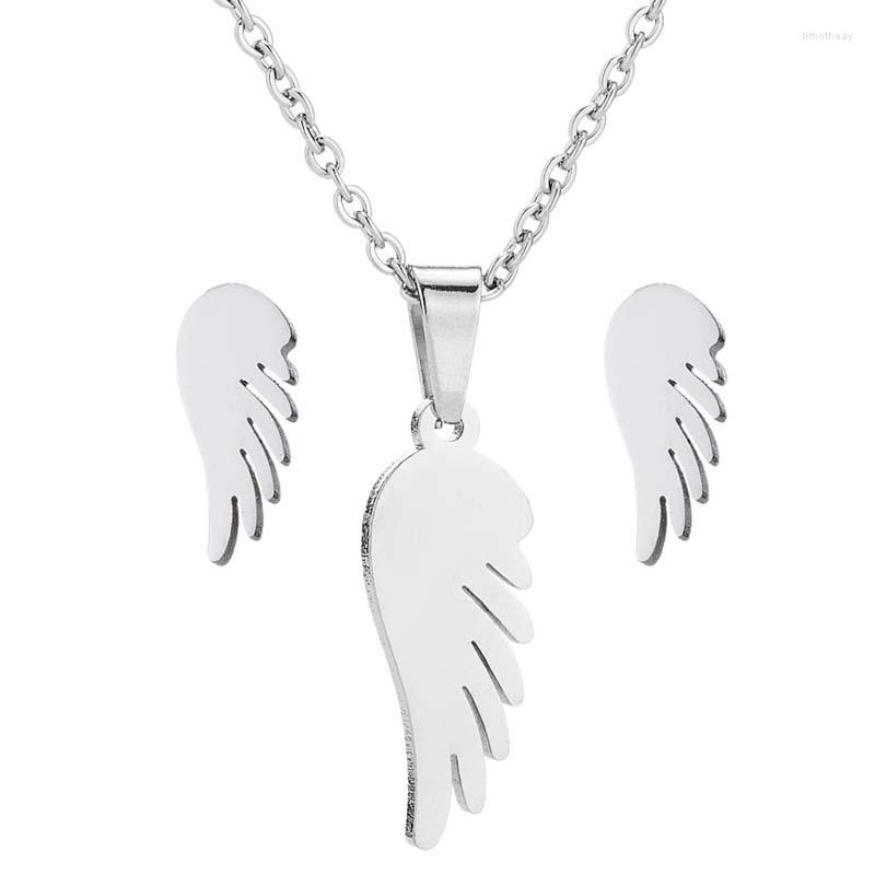 Necklace Earrings Set Women's Feather Jewelry Stainless Steel Earring, Picture shown
Necklace Earrings Set Women's Feather Jewelry Stainless Steel Earring, Picture shown