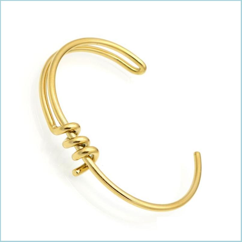Bangle Bangle Simple Handmade Fashion Knot Bracelet Stainless Steel Trendy Jewelry Goldcolor Cuff Bracelets Bangles For Women Rock D Dhfup
Bangle Bangle Simple Handmade Fashion Knot Bracelet Stainless Steel Trendy Jewelry Goldcolor Cuff Bracelets Bangles For Women Rock D Dhfup