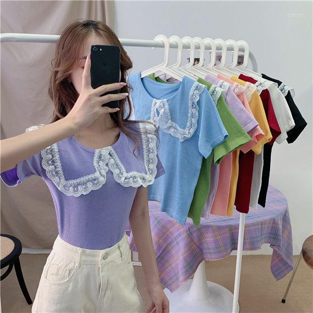 Women' T Shirts Woman TShirts Women' Short-Sleeved T-shirt Summer Relaxed-Fit Doll Collar Top Crop Mujer Camisetas, Black
Women' T Shirts Woman TShirts Women' Short-Sleeved T-shirt Summer Relaxed-Fit Doll Collar Top Crop Mujer Camisetas, Black