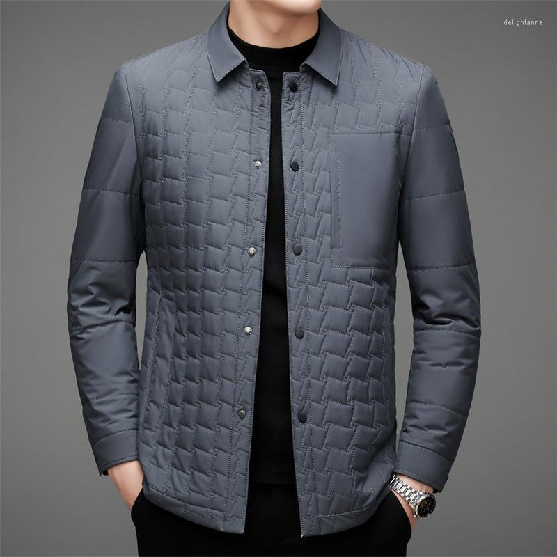 Men's Down Autumn Winter Thick Warm Lapel Jackets Business Casual Slim Fit Parkas Classic Streetwear Social Office Tops Male Clothing, Gray
Men's Down Autumn Winter Thick Warm Lapel Jackets Business Casual Slim Fit Parkas Classic Streetwear Social Office Tops Male Clothing, Gray