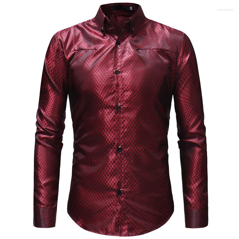 Men's Casual Shirts Mattswag Men Shiny Luxury Prom Party Long Sleeve 2022 Spring Autumn For Nightclub Designer Fashion Slim Fit Camisa, Red
Men's Casual Shirts Mattswag Men Shiny Luxury Prom Party Long Sleeve 2022 Spring Autumn For Nightclub Designer Fashion Slim Fit Camisa, Red