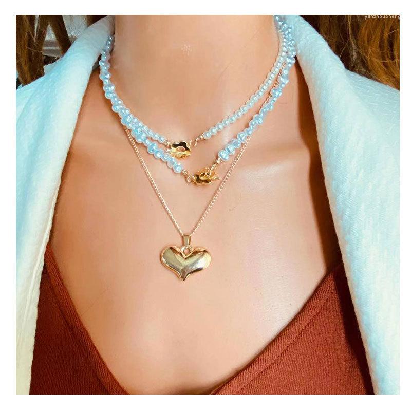 Choker Gold Alloy Heart Pendant Round Irregular Pearl Chain For Women Vintage Necklace Party Gifts Statement Collar 3pcs/set
Choker Gold Alloy Heart Pendant Round Irregular Pearl Chain For Women Vintage Necklace Party Gifts Statement Collar 3pcs/set