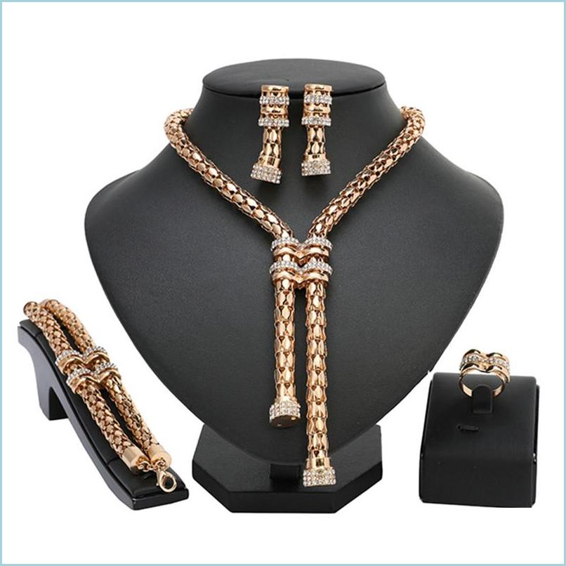 Earrings Necklace Statement Jewelry Set Exquisite Dubai Gold Colorf Nigerian Wedding Woman Accessories Wholesale Drop Delivery 2022 Dhevw, As show
Earrings Necklace Statement Jewelry Set Exquisite Dubai Gold Colorf Nigerian Wedding Woman Accessories Wholesale Drop Delivery 2022 Dhevw, As show