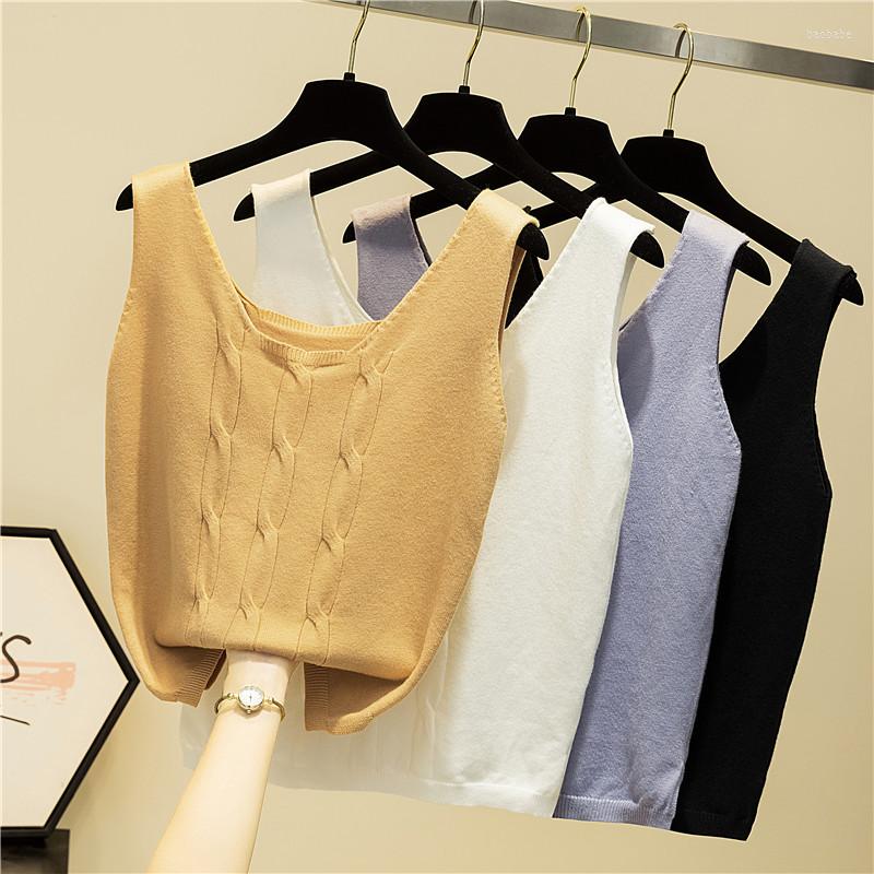 Women's Tanks Autumn And Winter Knitted Jacquard Womens Tank Tops Fashion Solid Color Sleeveless Woman Waistcoat Slim Fit V Collar Lady, Black
Women's Tanks Autumn And Winter Knitted Jacquard Womens Tank Tops Fashion Solid Color Sleeveless Woman Waistcoat Slim Fit V Collar Lady, Black