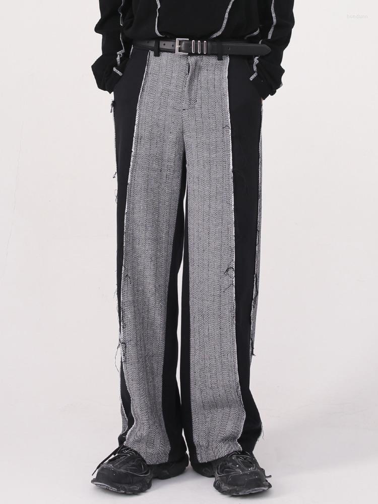 Men's Suits SYUHGFA Men's Wear 2022 Autumn Personality Patchwork Slim Casual Suit Pants Korean Streetwear All-match Simple Trousers, Black
Men's Suits SYUHGFA Men's Wear 2022 Autumn Personality Patchwork Slim Casual Suit Pants Korean Streetwear All-match Simple Trousers, Black