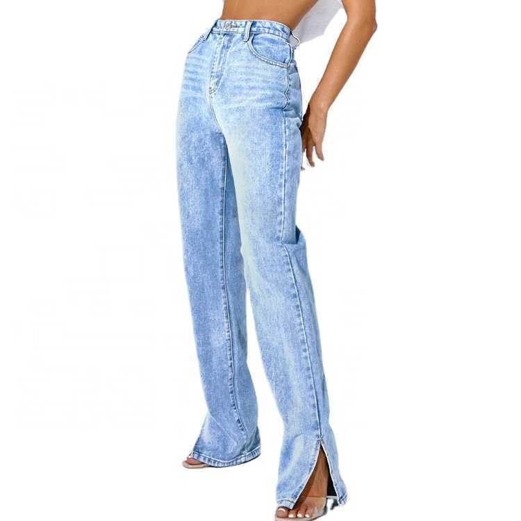 Women's Jeans Fashion Girl Wholesale Ladies Light Wash Split Hem Jeans for Women Customized Bodycon Casual High Waist Trendy Women's, Blue
Women's Jeans Fashion Girl Wholesale Ladies Light Wash Split Hem Jeans for Women Customized Bodycon Casual High Waist Trendy Women's, Blue