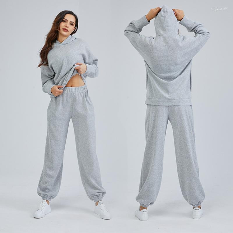 Women' Two Piece Pants MUICHES Casual Sports Set Women Long Sleeve Solid Hooded High Elastic Waist Straight Pant 2022 Fashion Roomwear, Gray
Women' Two Piece Pants MUICHES Casual Sports Set Women Long Sleeve Solid Hooded High Elastic Waist Straight Pant 2022 Fashion Roomwear, Gray