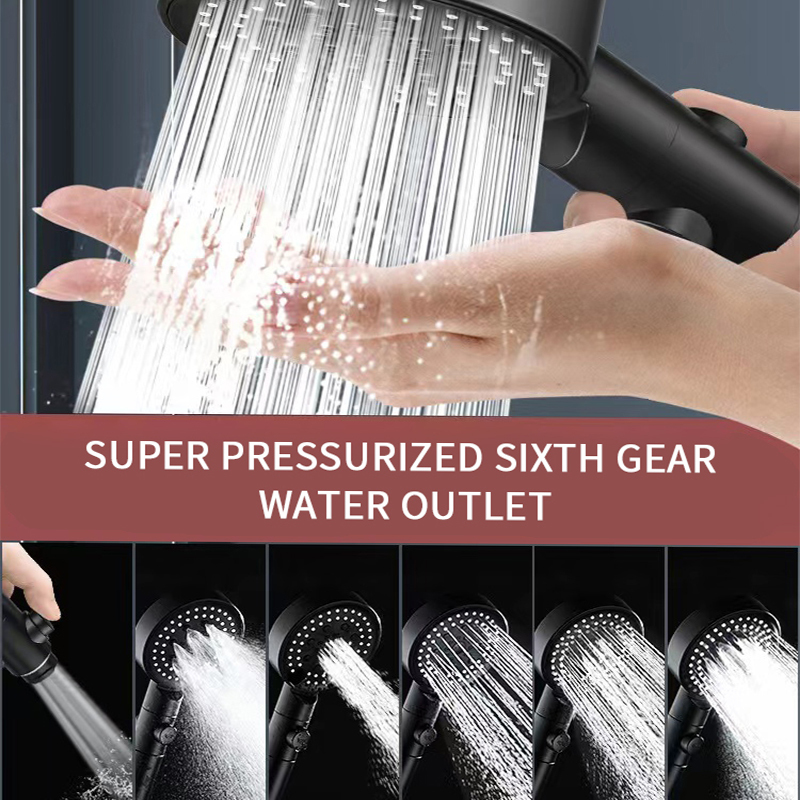 Bathroom Shower Heads 3pcsset Adjustable High Pressure Water Saving One-key Stop Massage Accessories 221103