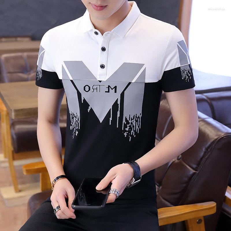 Men's Polos 2022 Cotton Printed Short Sleeve T-shirt Fashion Korean Summer Youth Top Simple Casual Polo Shirt, M004-1
Men's Polos 2022 Cotton Printed Short Sleeve T-shirt Fashion Korean Summer Youth Top Simple Casual Polo Shirt, M004-1