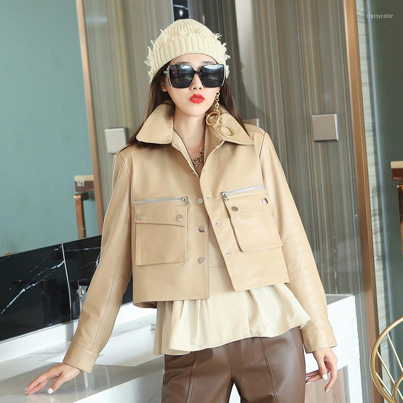 Women's Leather Sheepskin Jackets For Women Spring Autumn Real Coat Female Motorcycle Woman Jacket Cuero Genuino Zjt2578, Black
Women's Leather Sheepskin Jackets For Women Spring Autumn Real Coat Female Motorcycle Woman Jacket Cuero Genuino Zjt2578, Black