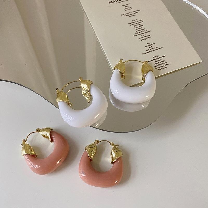 Hoop Earrings U-Magical Fashion Pink White Resin Geometric Earring For Women Gold Metallic Hollow Out Jewelry Pendientes
Hoop Earrings U-Magical Fashion Pink White Resin Geometric Earring For Women Gold Metallic Hollow Out Jewelry Pendientes