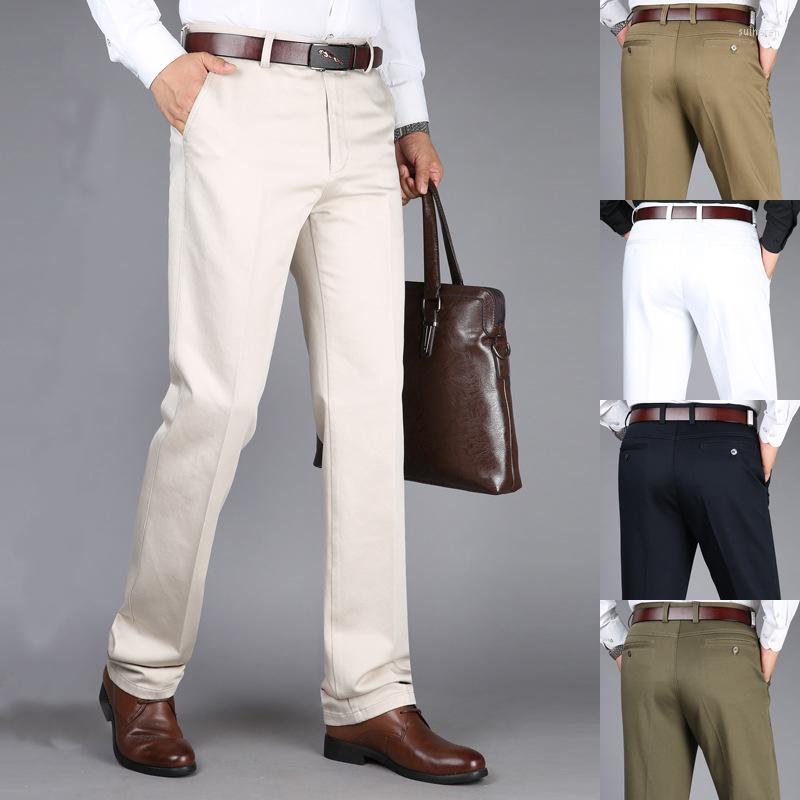 Men's Suits Trousers For Men Classic Autumn High Waist Casual Business Dress Suit Pants Brand Quality Cotton Male Social, A989-19off-white
Men's Suits Trousers For Men Classic Autumn High Waist Casual Business Dress Suit Pants Brand Quality Cotton Male Social, A989-19off-white