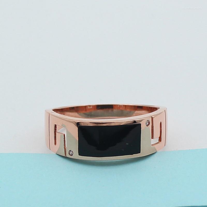 Cluster Rings 585 Purple Gold Plated 14K Rose Black Onyx Men's Ring Adjustable Cutout Design Classic Gentleman Wedding Jewelry Gift
Cluster Rings 585 Purple Gold Plated 14K Rose Black Onyx Men's Ring Adjustable Cutout Design Classic Gentleman Wedding Jewelry Gift