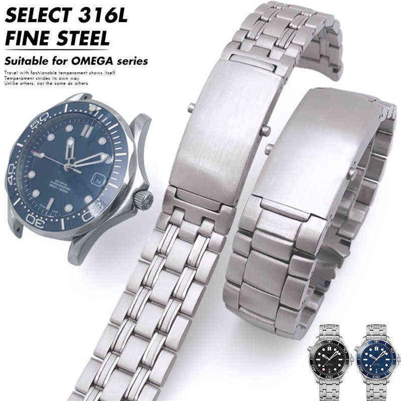 20mm 316L Silver Stainless Steel Strap for Omega New Seamaster 300 Speedmaster Planet Ocean Band for Men Bracelet H2204192119
20mm 316L Silver Stainless Steel Strap for Omega New Seamaster 300 Speedmaster Planet Ocean Band for Men Bracelet H2204192119