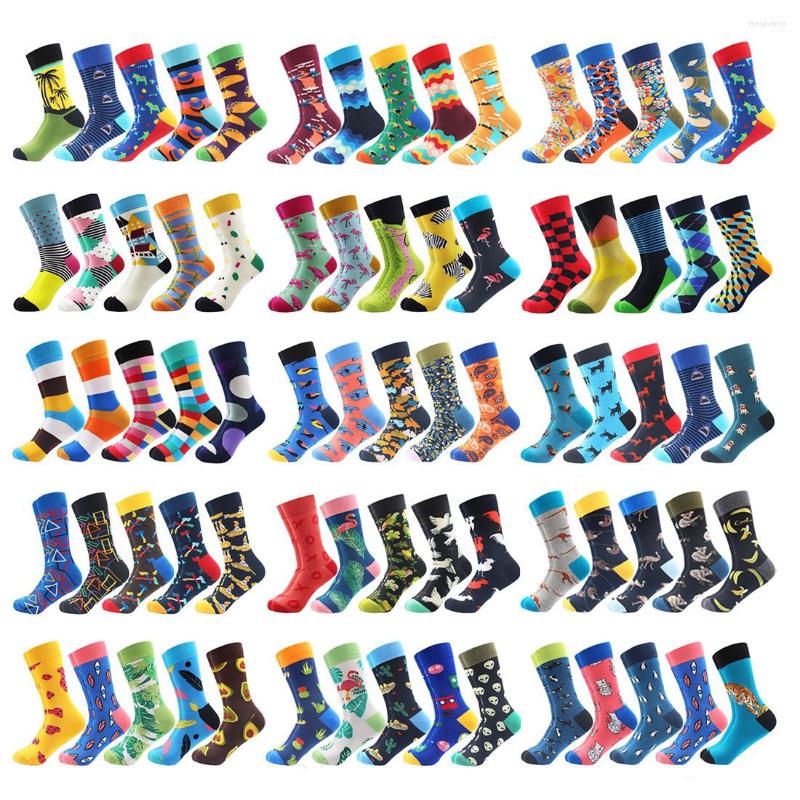 Men's Socks 5 Pair/Lot Combed Cotton Funny Designer For Man Plus Size Long Tube Happy Anime Casual Colored Cycling Gifts, 5-007
Men's Socks 5 Pair/Lot Combed Cotton Funny Designer For Man Plus Size Long Tube Happy Anime Casual Colored Cycling Gifts, 5-007